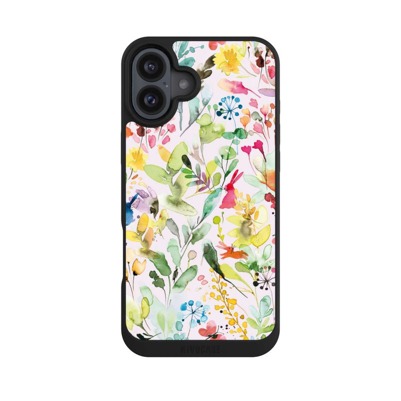 iPhone 16 Plus NIVOpure Wild Flowers Meadow Pink