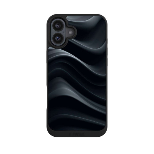 Apple iPhone 16 Plus NIVOpure Black Waves Texture