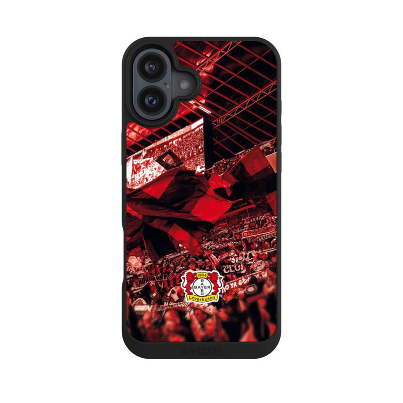 iPhone 16 Plus NIVOpure Bayer 04 Leverkusen Fankurve Rot