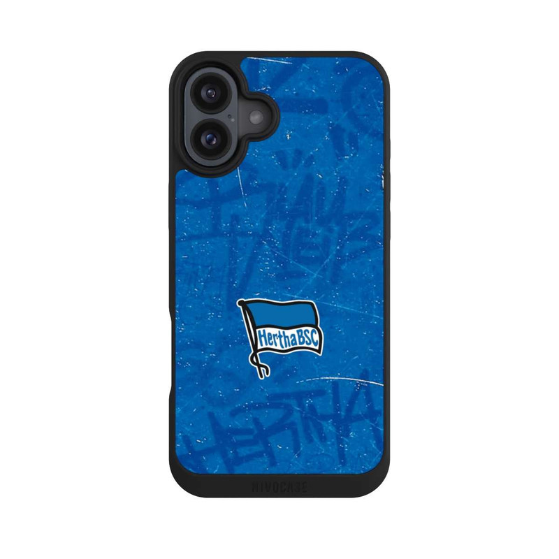 iPhone 16 Plus NIVOpure Street Graffiti Blau