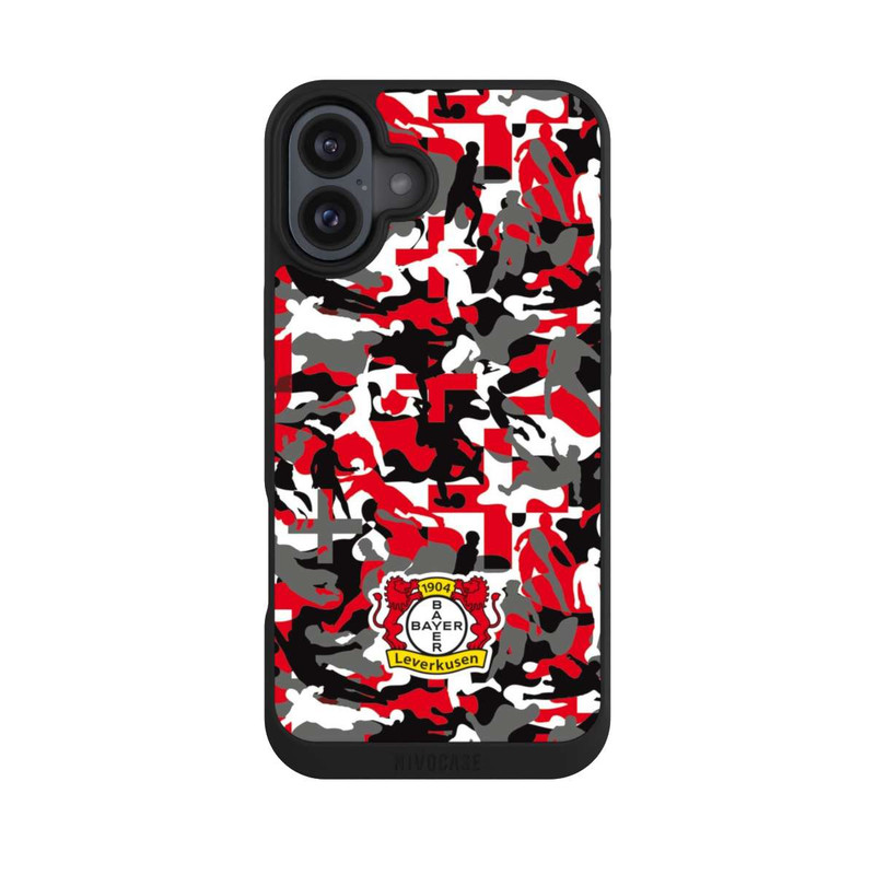iPhone 16 Plus NIVOpure Bayer 04 Leverkusen Muster
