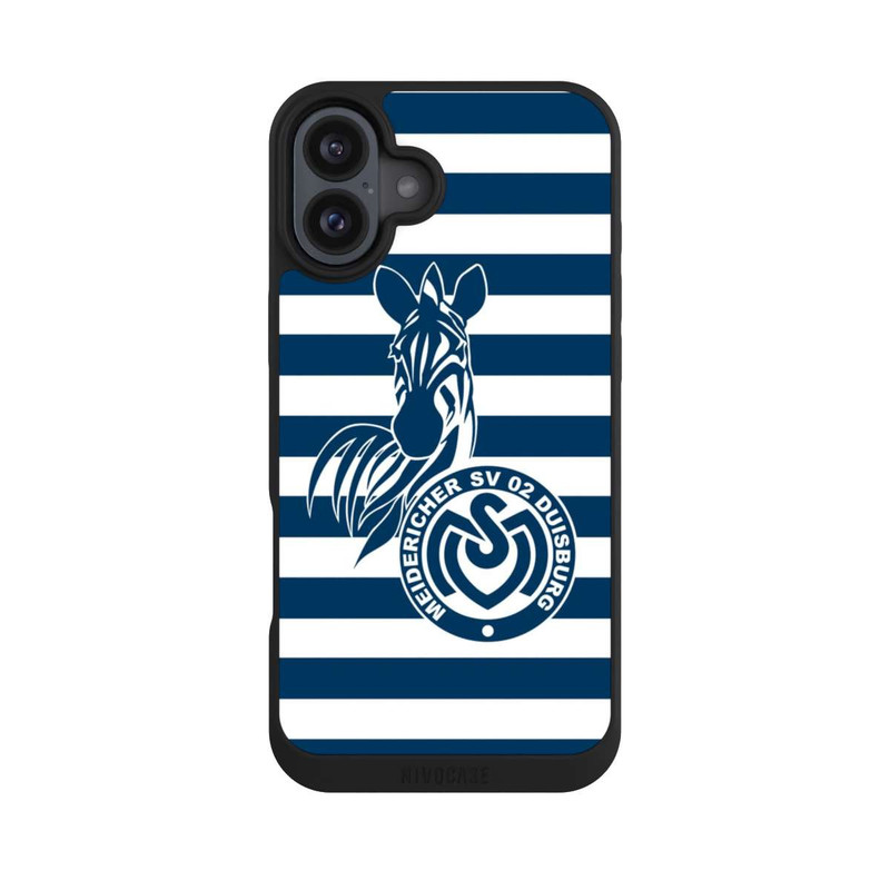 iPhone 16 Plus NIVOpure MSV Duisburg Blau Weiß