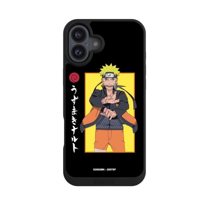 iPhone 16 Plus NIVOpure Naruto Kampfposition Schwarz