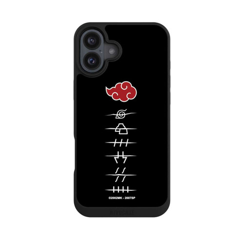 Apple iPhone 16 Plus NIVOpure Symboles des membres de l'Akatsuki noirs