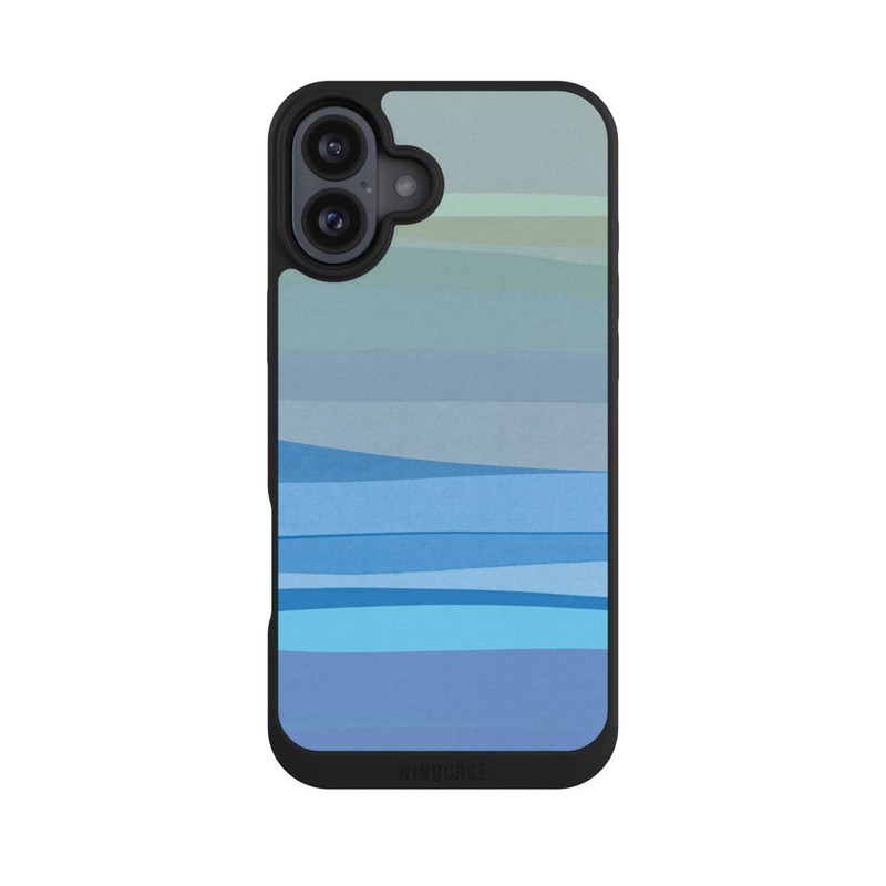 iPhone 16 Plus NIVOpure Blau Abstrakt 1