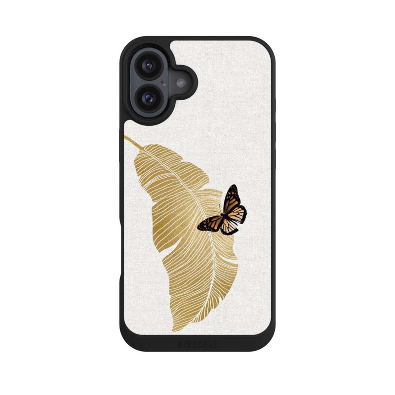 iPhone 16 Plus NIVOpure Papillon et feuille de palmier
