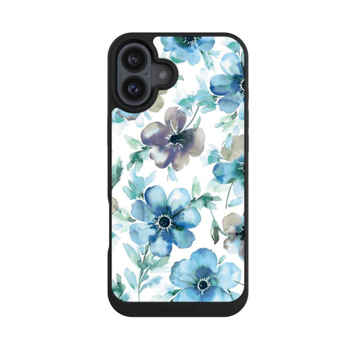 Apple iPhone 16 Plus NIVOpure Blue Flower Pattern Trendy
