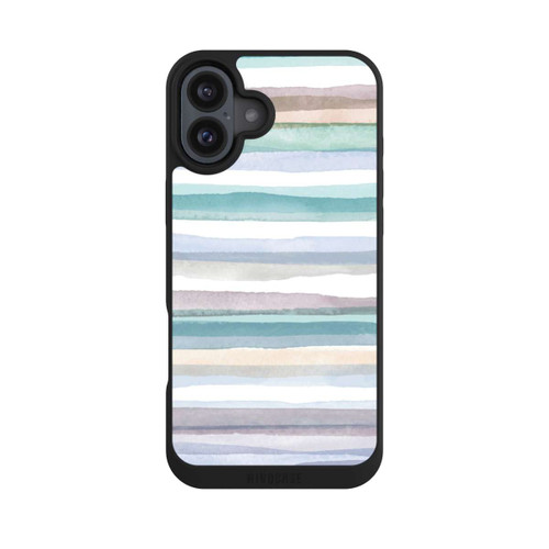 Apple iPhone 16 Plus NIVOpure Pastellfarbene Streifen Blau