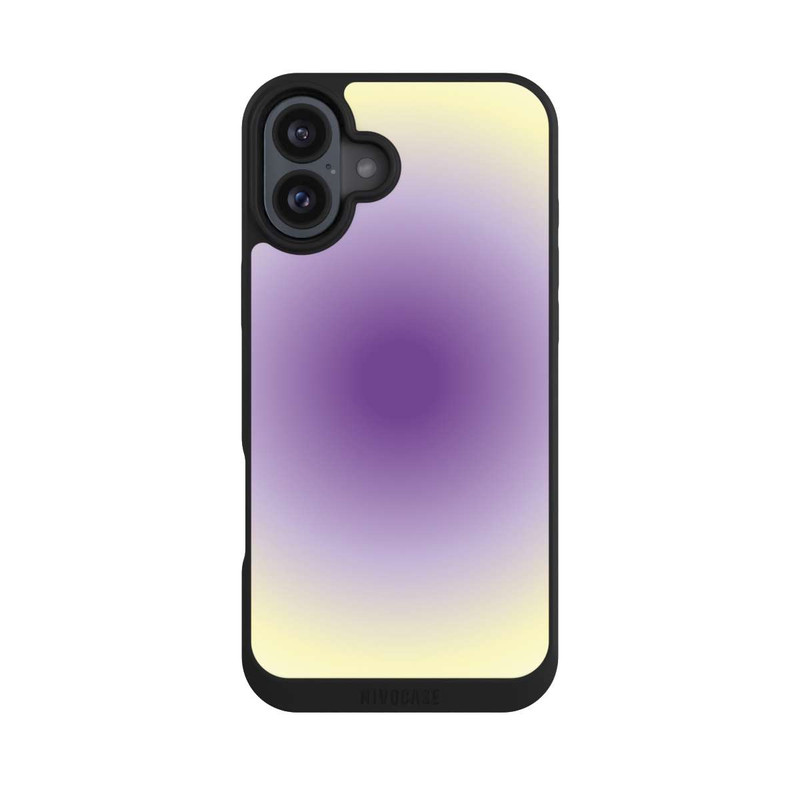iPhone 16 Plus NIVOpure Aura Lila Gelb Kreis
