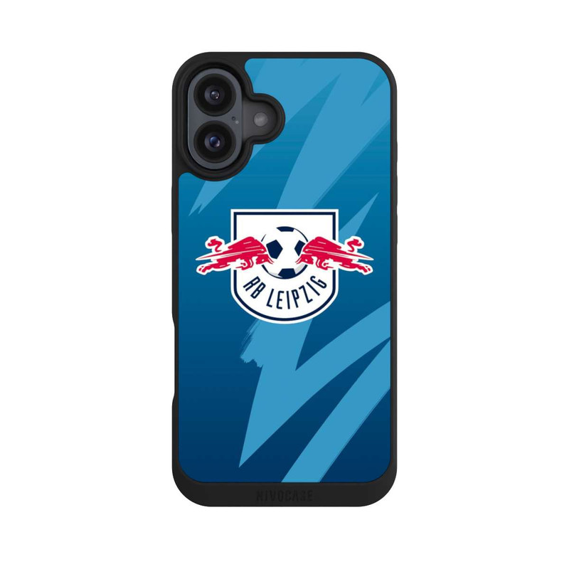 iPhone 16 Plus NIVOpure RB Leipzig Pattern Blau