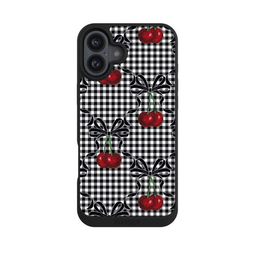 Apple iPhone 16 Plus NIVOpure Cherry Pattern Black