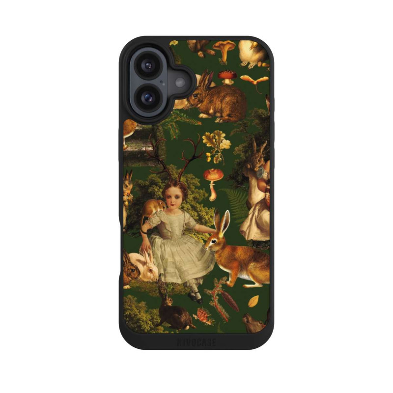 iPhone 16 Plus NIVOpure Fille et animaux dans la forêt
