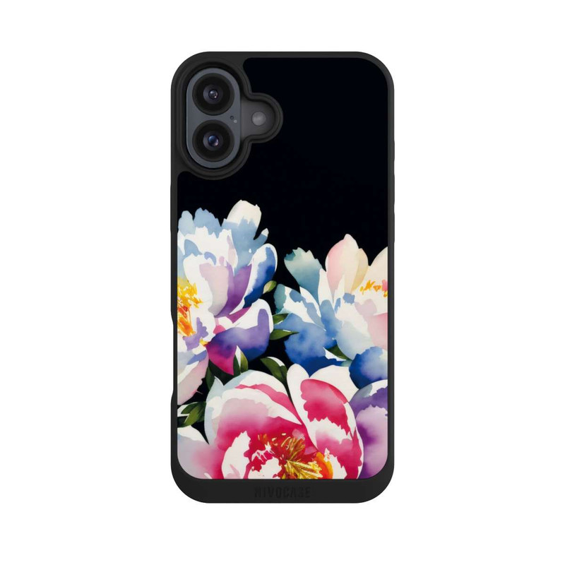 iPhone 16 Plus NIVOpure Aquarell Pfingstrosen
