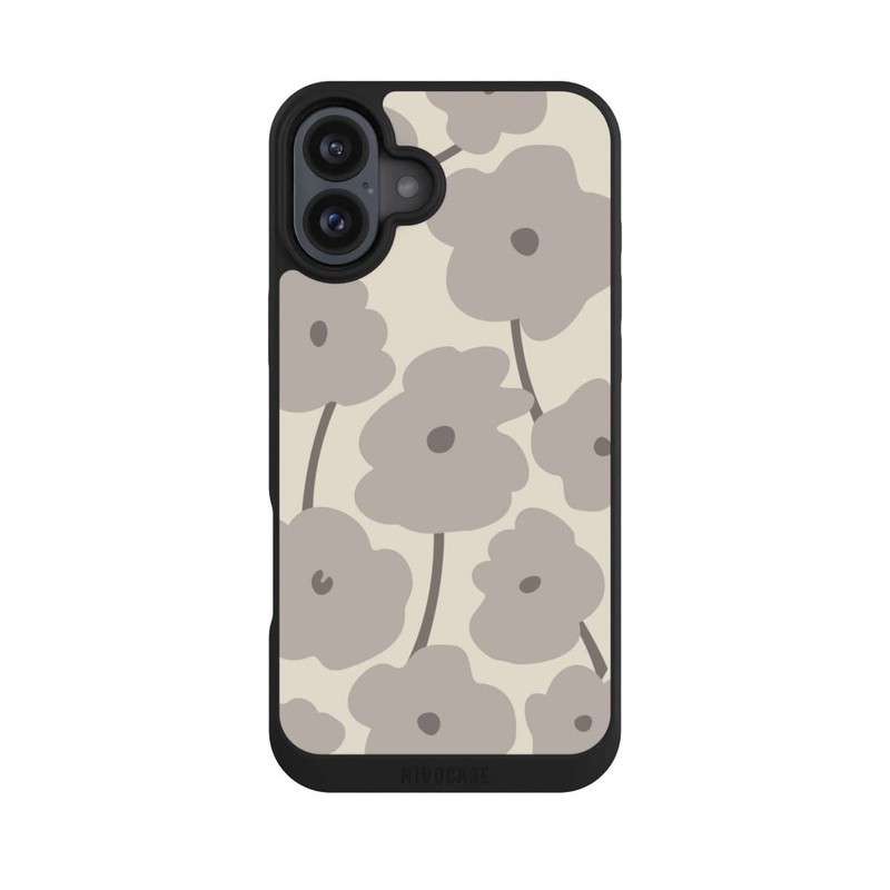 iPhone 16 Plus NIVOpure Fleurs minimalistes Beige