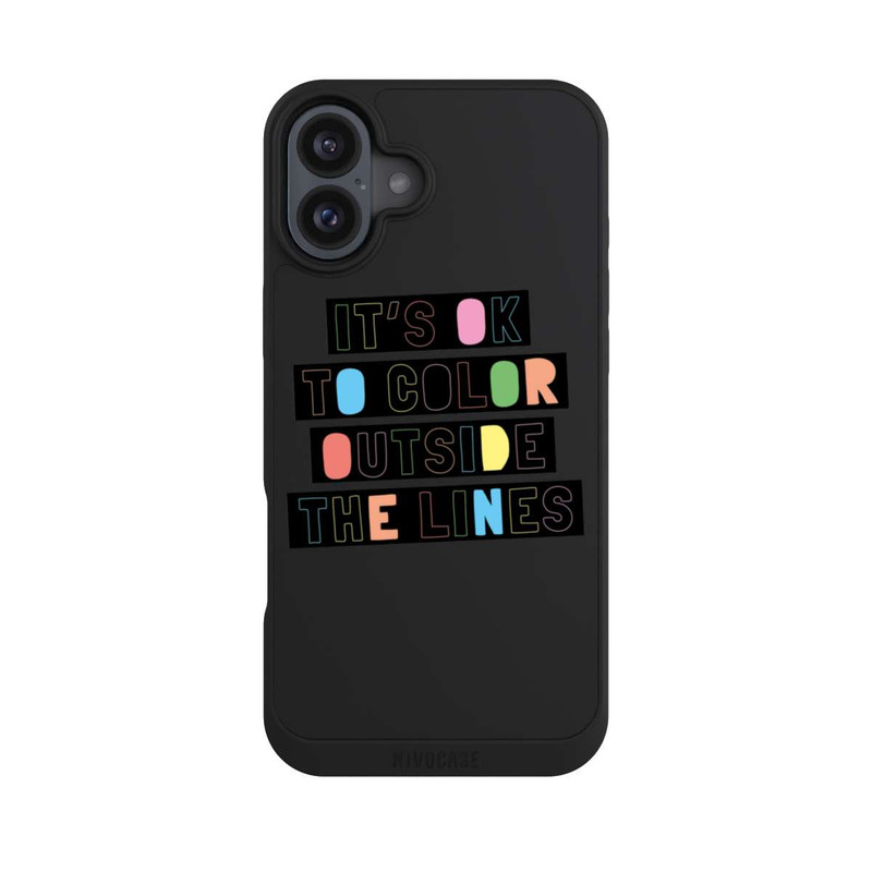 iPhone 16 Plus NIVOpure Color Outside The Line Transparent