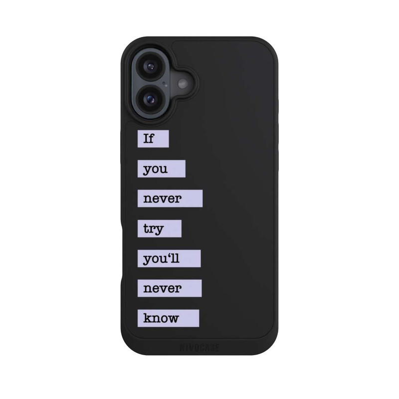 iPhone 16 Plus NIVOpure If You Try Blue Transparent