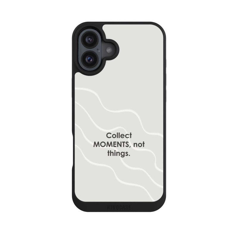 iPhone 16 Plus NIVOpure Collect Moments Not Things Grey