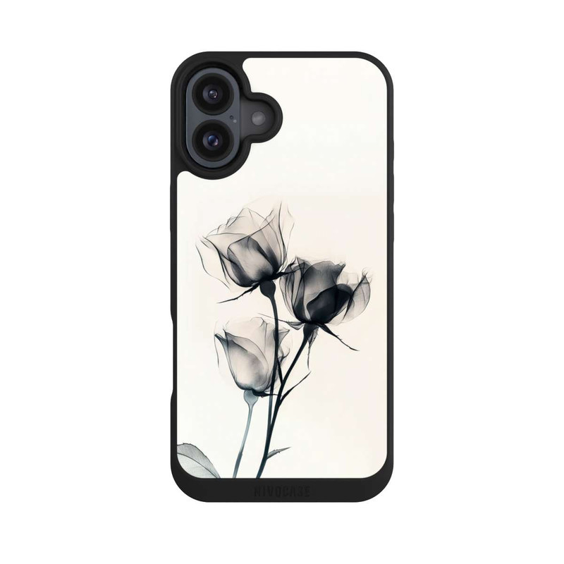 iPhone 16 Plus NIVOpure Schwarze Blume