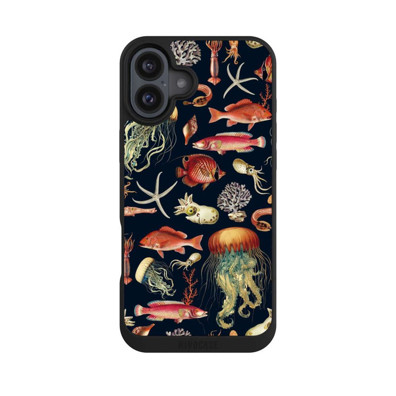 iPhone 16 Plus NIVOpure Tiefseefisch Muster