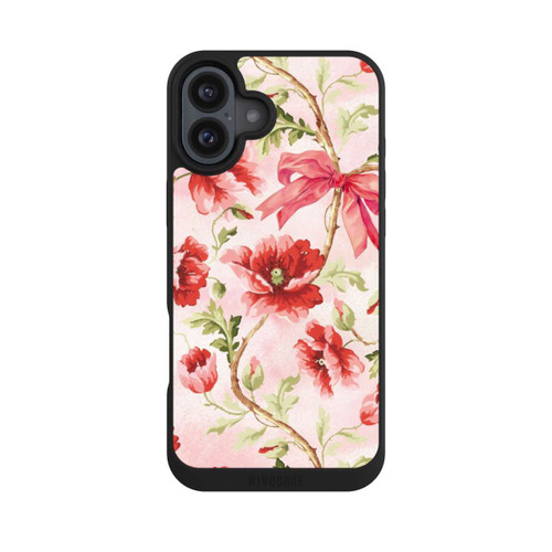 Apple iPhone 16 Plus NIVOpure Poppies Pattern Pink
