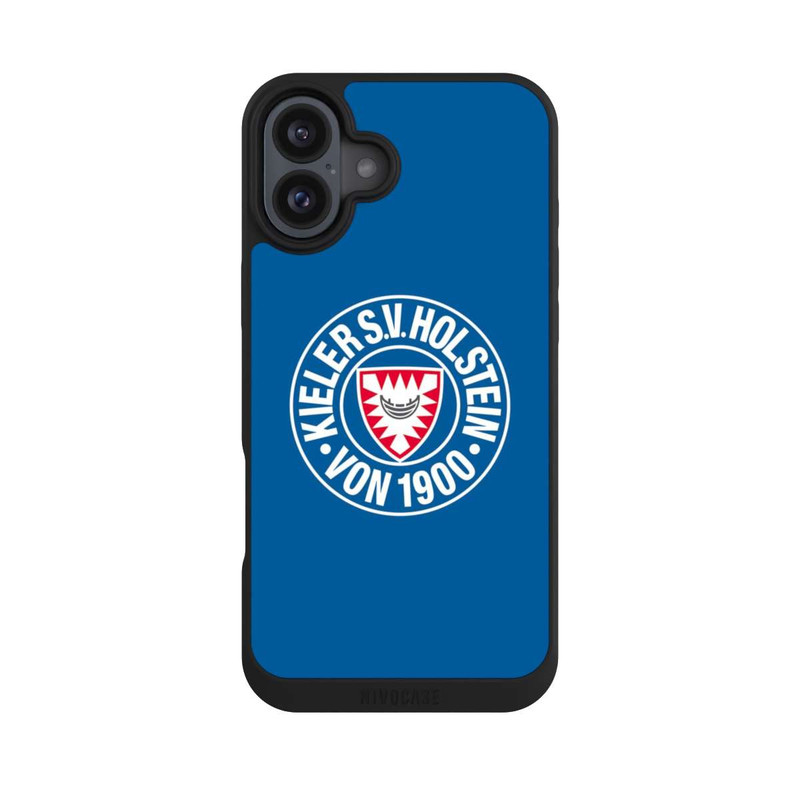 iPhone 16 Plus NIVOpure Holstein Kiel Logo Blau