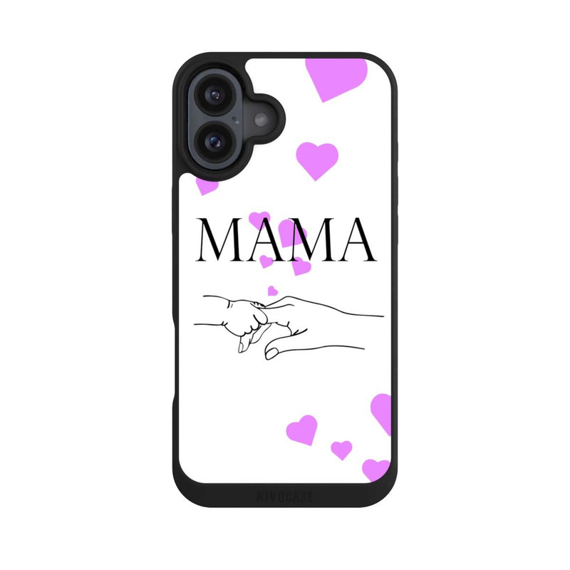 iPhone 16 Plus NIVOpure Muttertag Line Art Hände