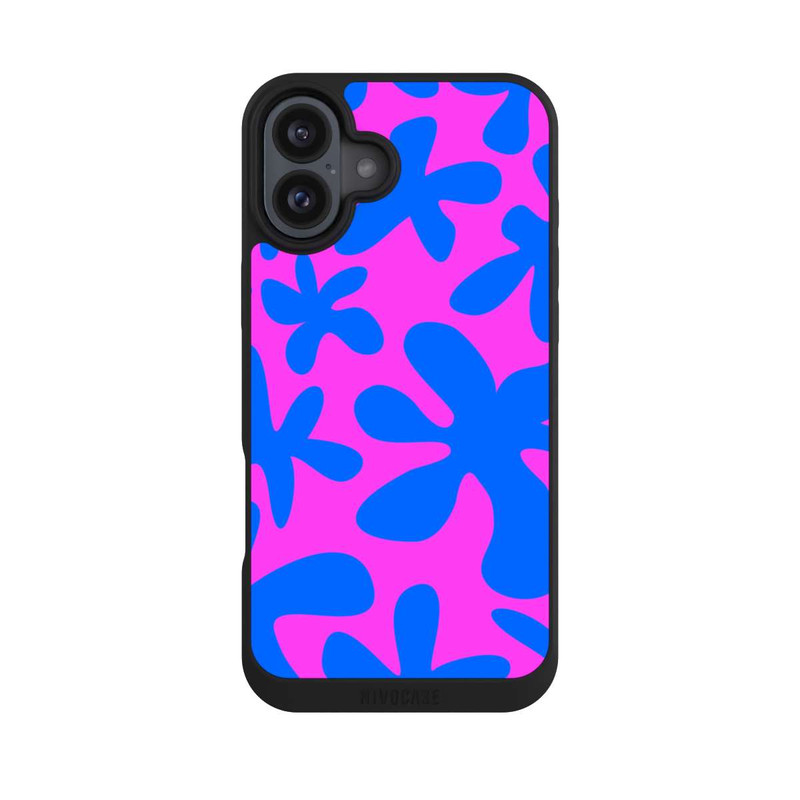 iPhone 16 Plus NIVOpure Dopamin Flowers Blue