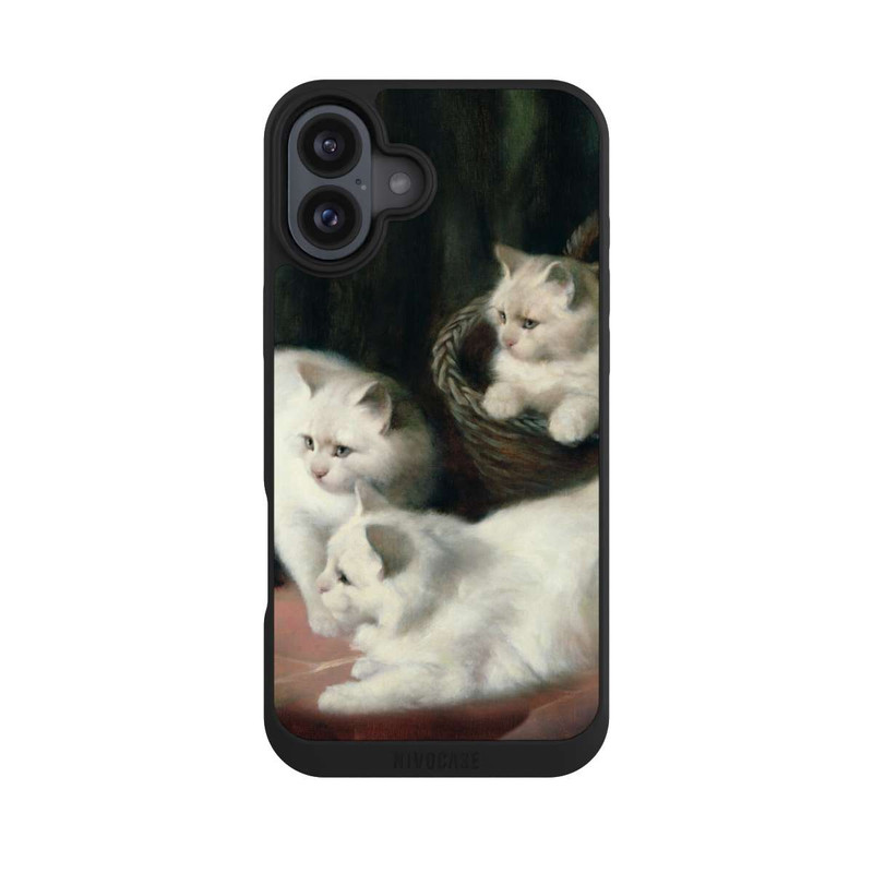 iPhone 16 Plus NIVOpure Three White Angora Kittens