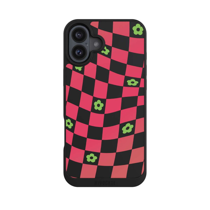 iPhone 16 Plus NIVOpure Gänseblümchen Kariert