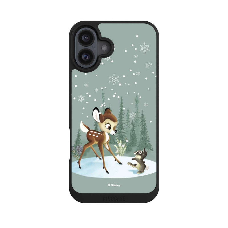 iPhone 16 Plus NIVOpure Bambi und Klopfer Winterwelt