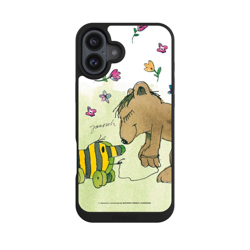 iPhone 16 Plus NIVOpure Bär und Tigerente Blumenregen