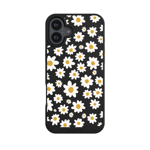Apple iPhone 16 Plus NIVOpure Daisy Flower Seamless Pattern Transparent