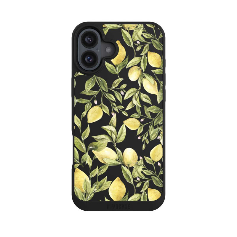 iPhone 16 Plus NIVOpure Lemon Summer Pattern Transparent