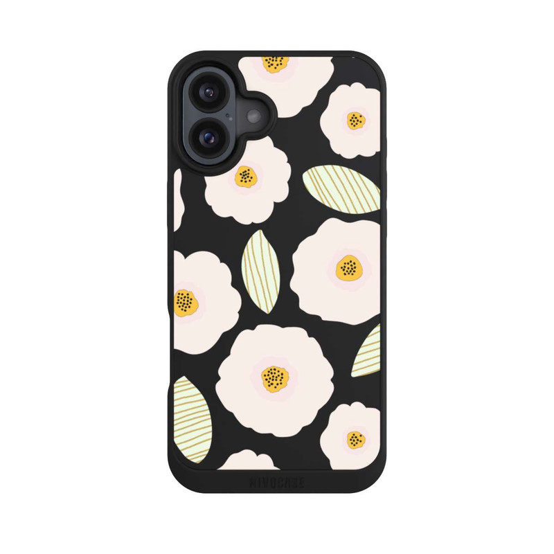 iPhone 16 Plus NIVOpure Simple Pastell Flowers Light Transparent