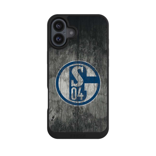 Apple iPhone 16 Plus NIVOpure Schalke 04 Holz Look