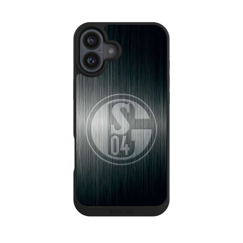Apple iPhone 16 Plus NIVOpure Schalke 04 Metall Look