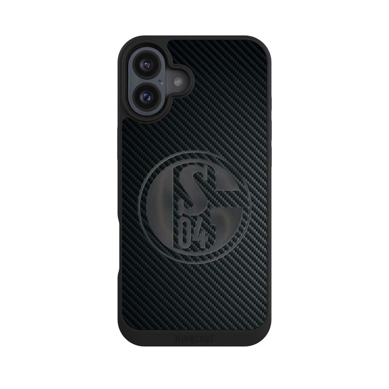 iPhone 16 Plus NIVOpure Schalke 04 Carbon Look