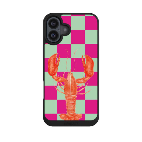 Apple iPhone 16 Plus NIVOpure Pink Checkers Lobster