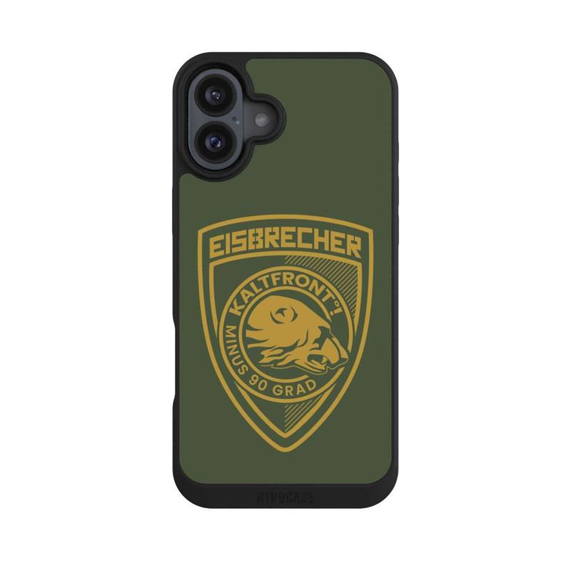 iPhone 16 Plus NIVOpure Eisbär Patch Oliv