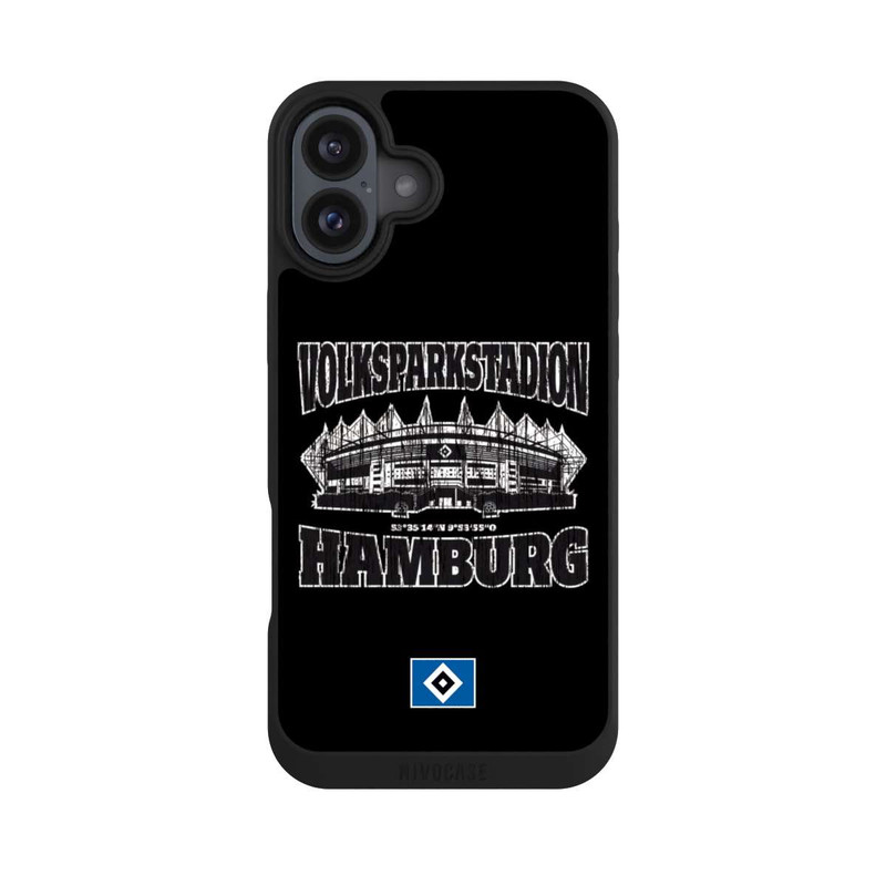 iPhone 16 Plus NIVOpure HSV Volksparkstadion Schwarz