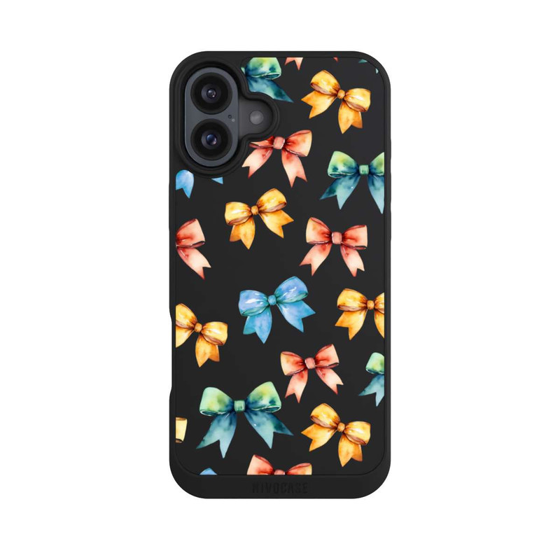 iPhone 16 Plus NIVOpure Rainbow Bows Transparent