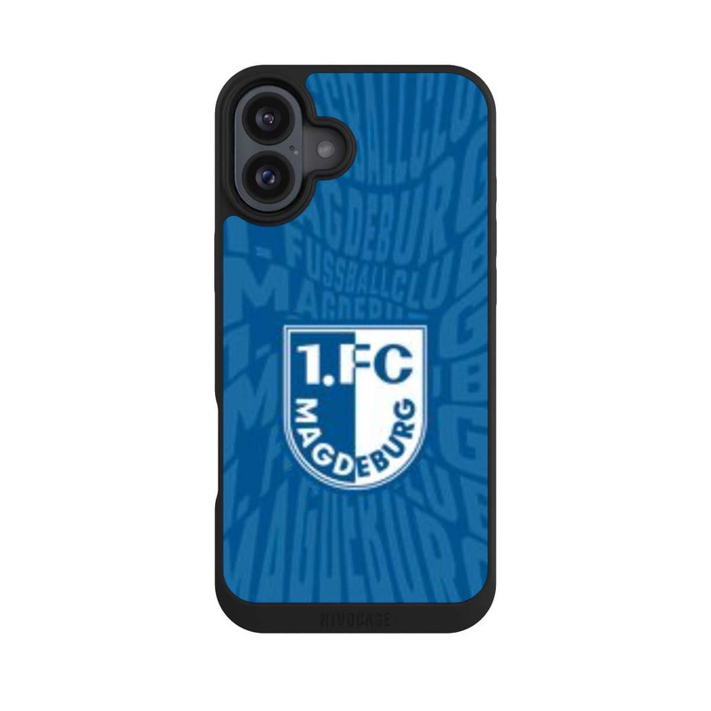 iPhone 16 Plus NIVOpure 1. FC Magdeburg Wellenschrift