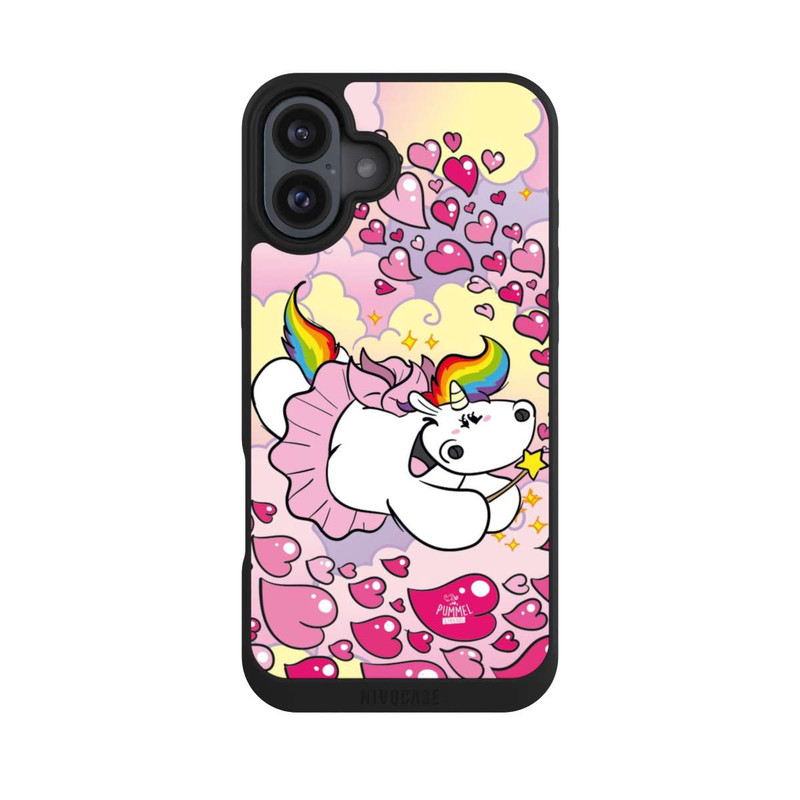 iPhone 16 Plus NIVOpure Pummelfee Herzen
