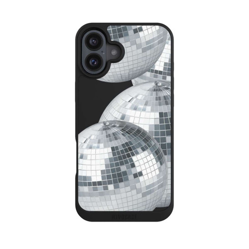 Apple iPhone 16 Plus NIVOpure Discokugel Party Silver Transparent mit KI