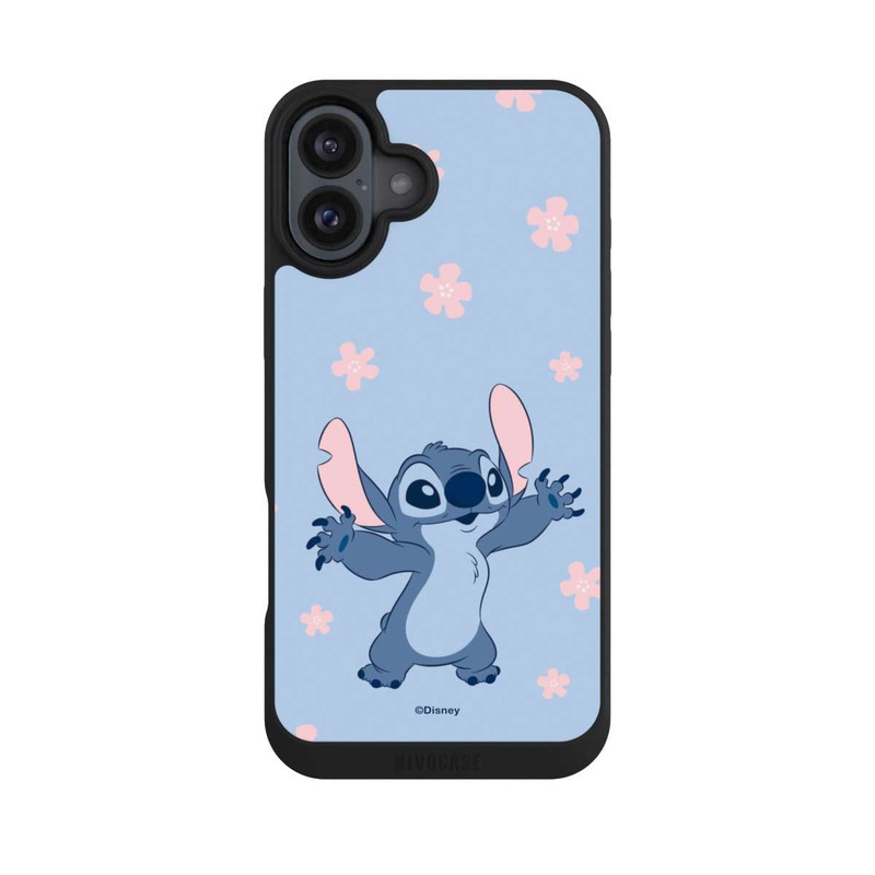 iPhone 16 Plus NIVOpure Stitch Pastel Flowers Blue