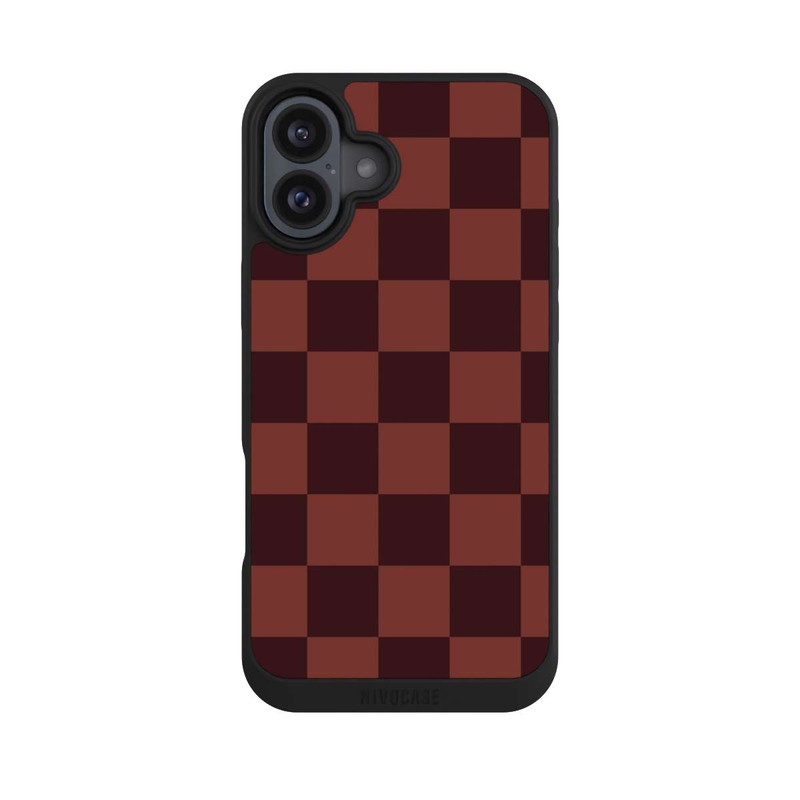 iPhone 16 Plus NIVOpure Schachbrett Rot