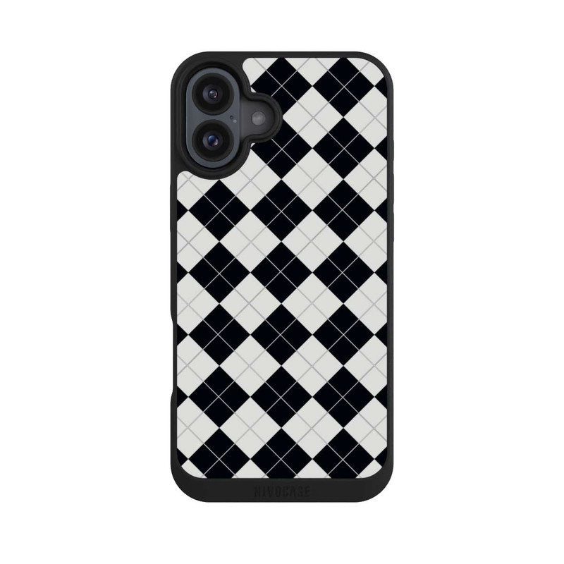 iPhone 16 Plus NIVOpure Poloshirt Karo Look