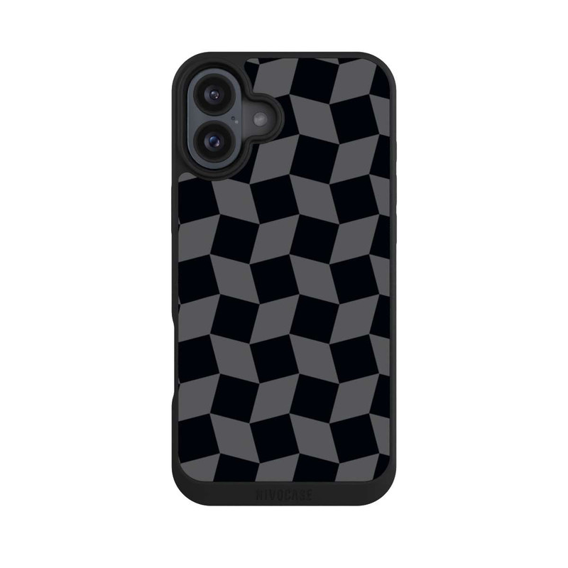 iPhone 16 Plus NIVOpure 3D Würfel-Muster Effektt