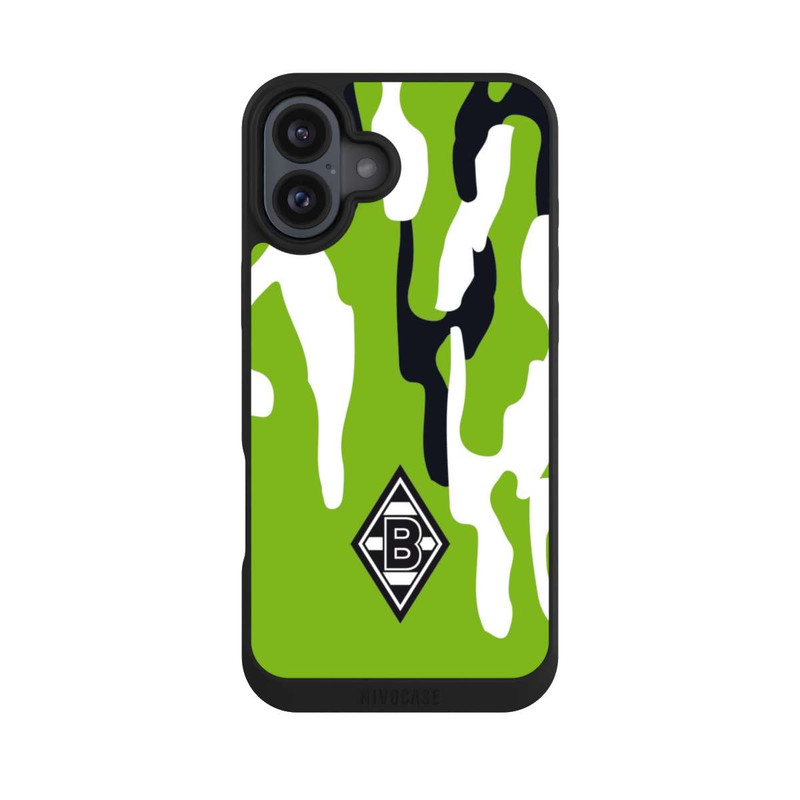 iPhone 16 Plus NIVOpure Borussia Raute Grün Weiß Schwarz