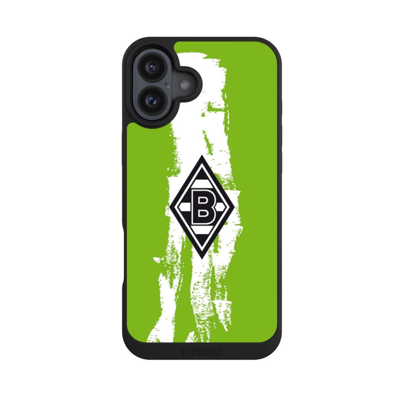 iPhone 16 Plus NIVOpure Borussia Logo Grün Weiß